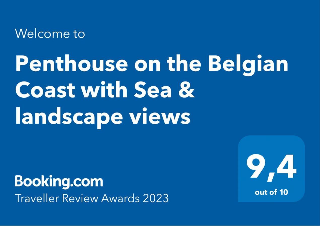 Apartament Penthouse On The Belgian Coast With Sea & Landscape Views Wenduine Zewnętrze zdjęcie