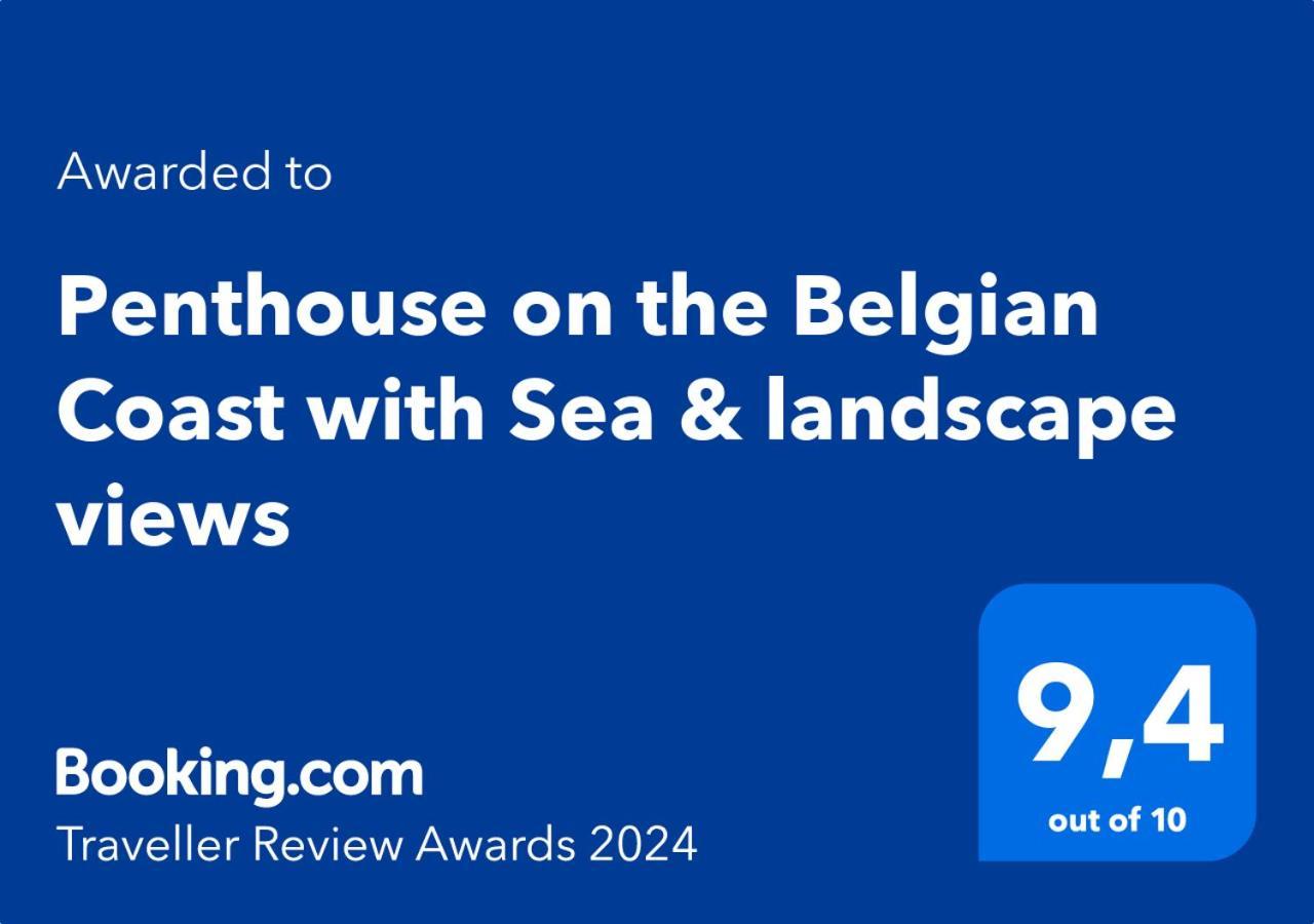 Apartament Penthouse On The Belgian Coast With Sea & Landscape Views Wenduine Zewnętrze zdjęcie