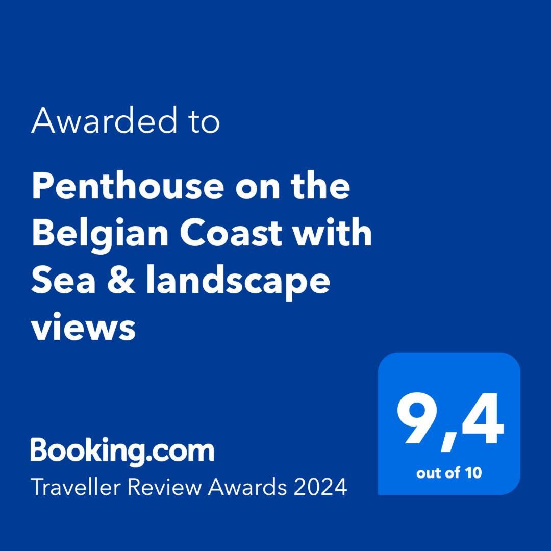 Apartament Penthouse On The Belgian Coast With Sea & Landscape Views Wenduine Zewnętrze zdjęcie